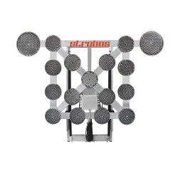 Panou culisant semnalizare LED lucrari - 15 lampi de 200 mm diametru si 2 lampi cu diametrul de 300 mm